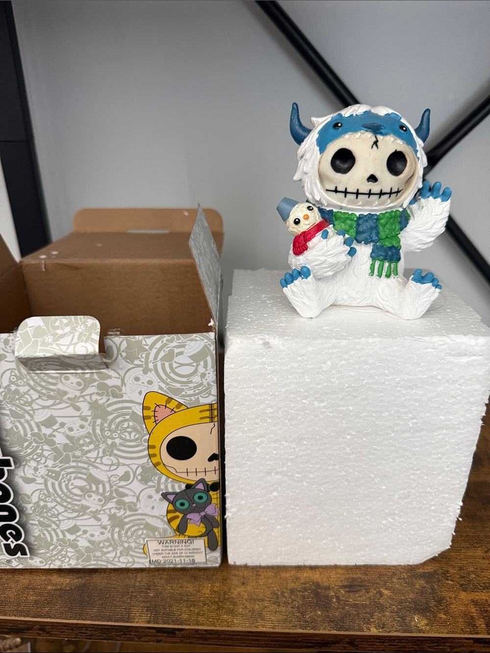 Funko Winter Yeti Skull Figure - White, Blue & Green
